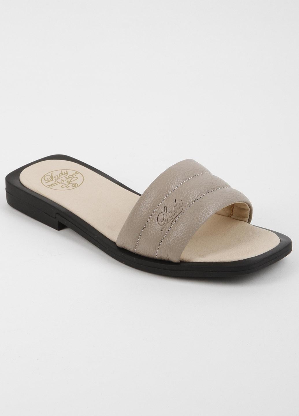 Шлепанцы женские кожаные Fashion L72 340129 р. 39 Бежевый
