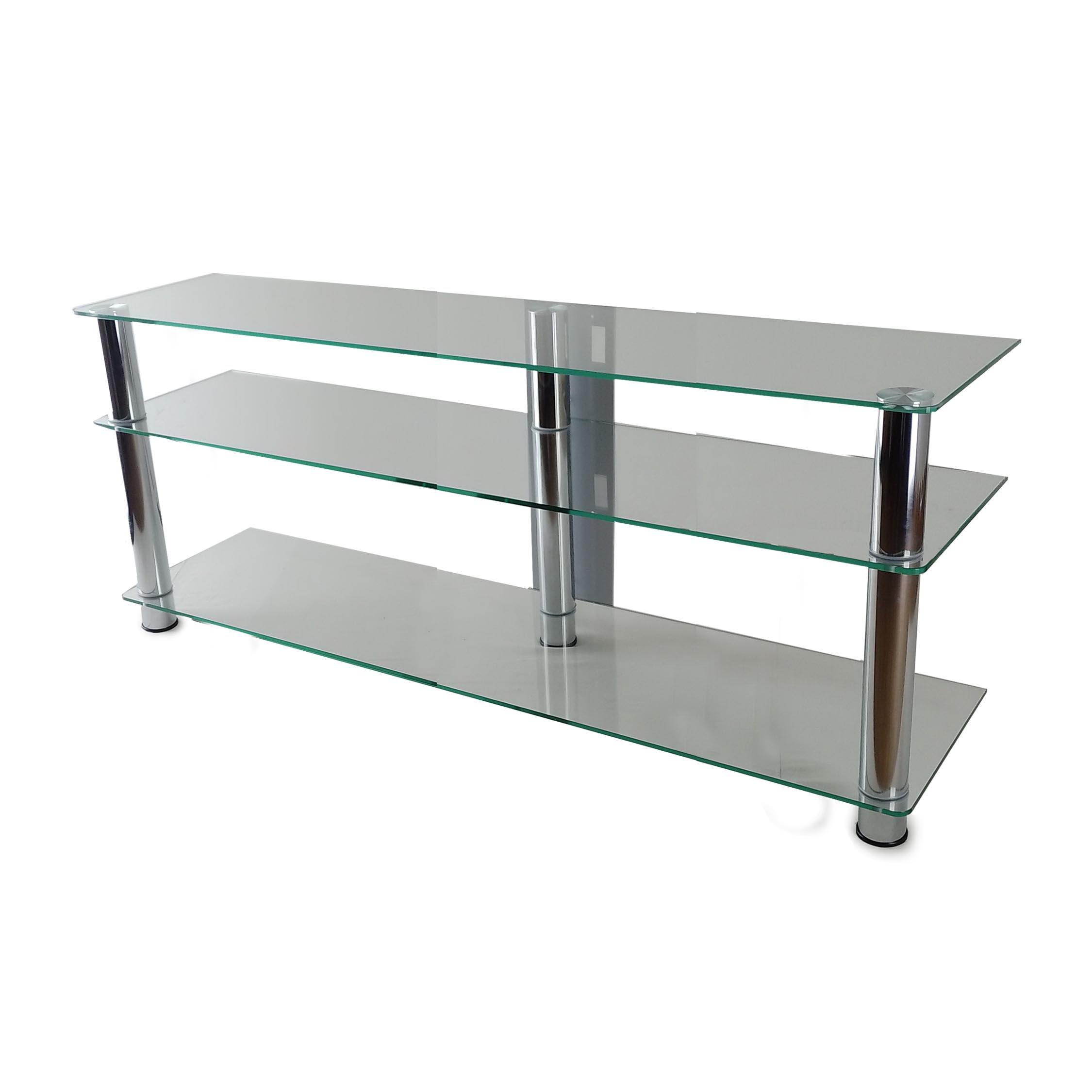 Тумба под телевизор Commus Аскет MX clear Сhr 20-47" 1250х350х575 мм Прозрачный/Хром (633310127) Тумба под телевизор Commus Аскет MX clear Сhr 20-47" 1250х350х575 мм Прозрачный/Хром (633310127)