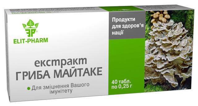 Екстракт гриба майтаке Еліт-фарм 40 табл. (1254156676)
