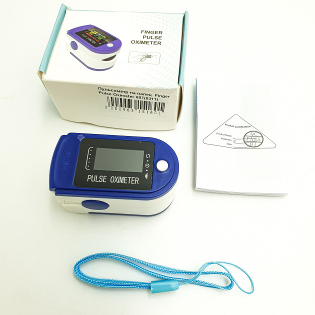 Пульсоксиметр на палець UKC Pulse Oximeter 807 з монітором кисню в крові і автоматичним відключенням - фото 3