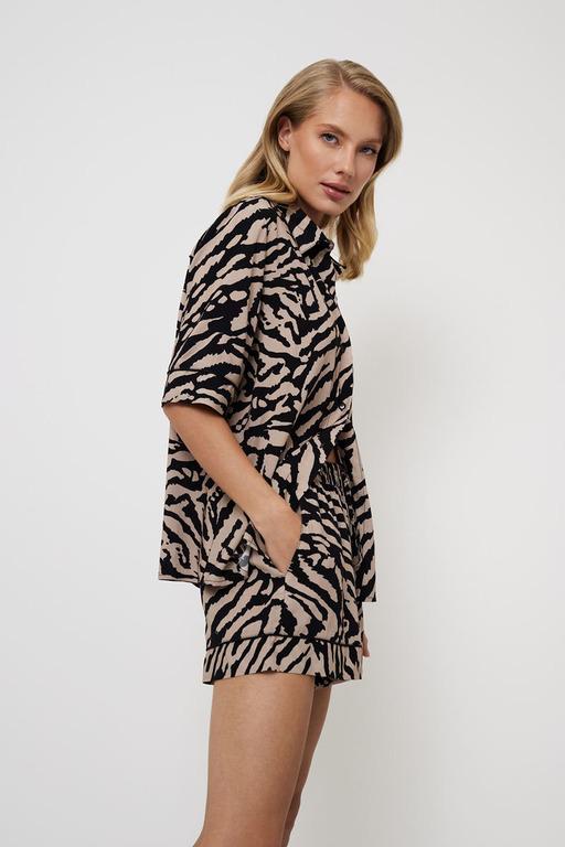 Піжама жіноча літня Aruelle М анімалістичний принт (36574-307-382) - фото 3