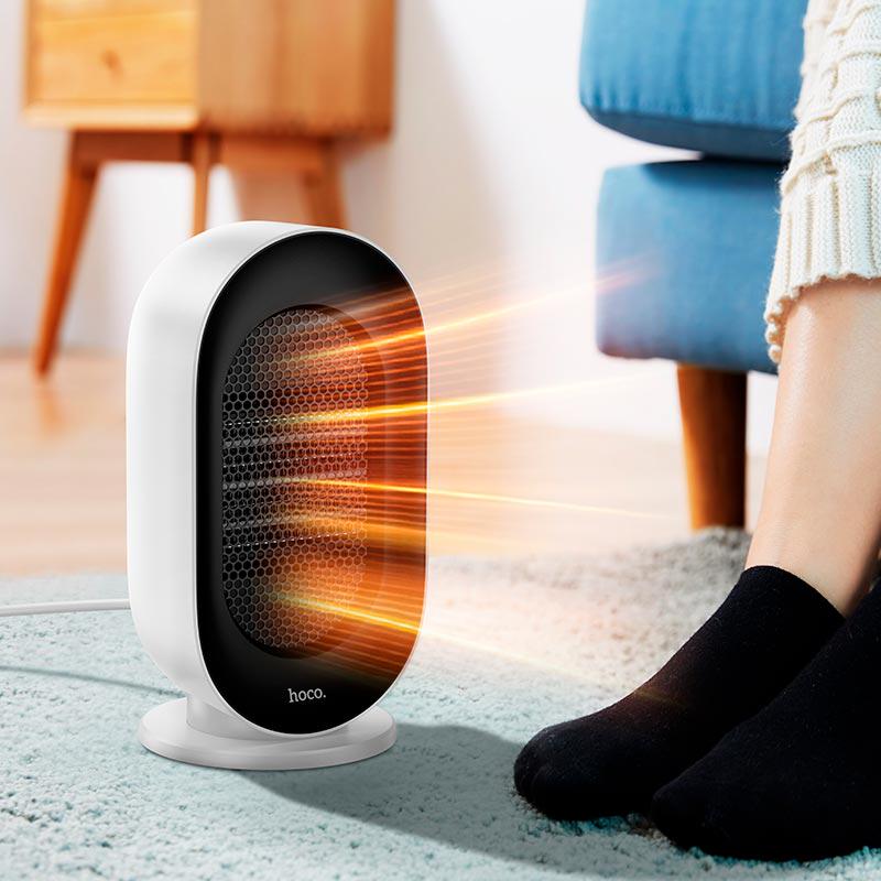 Обігрівач Hoco Compact Desktop Heater HX25 600 Вт 3 режими роботи White/Black (7789-11122) - фото 6