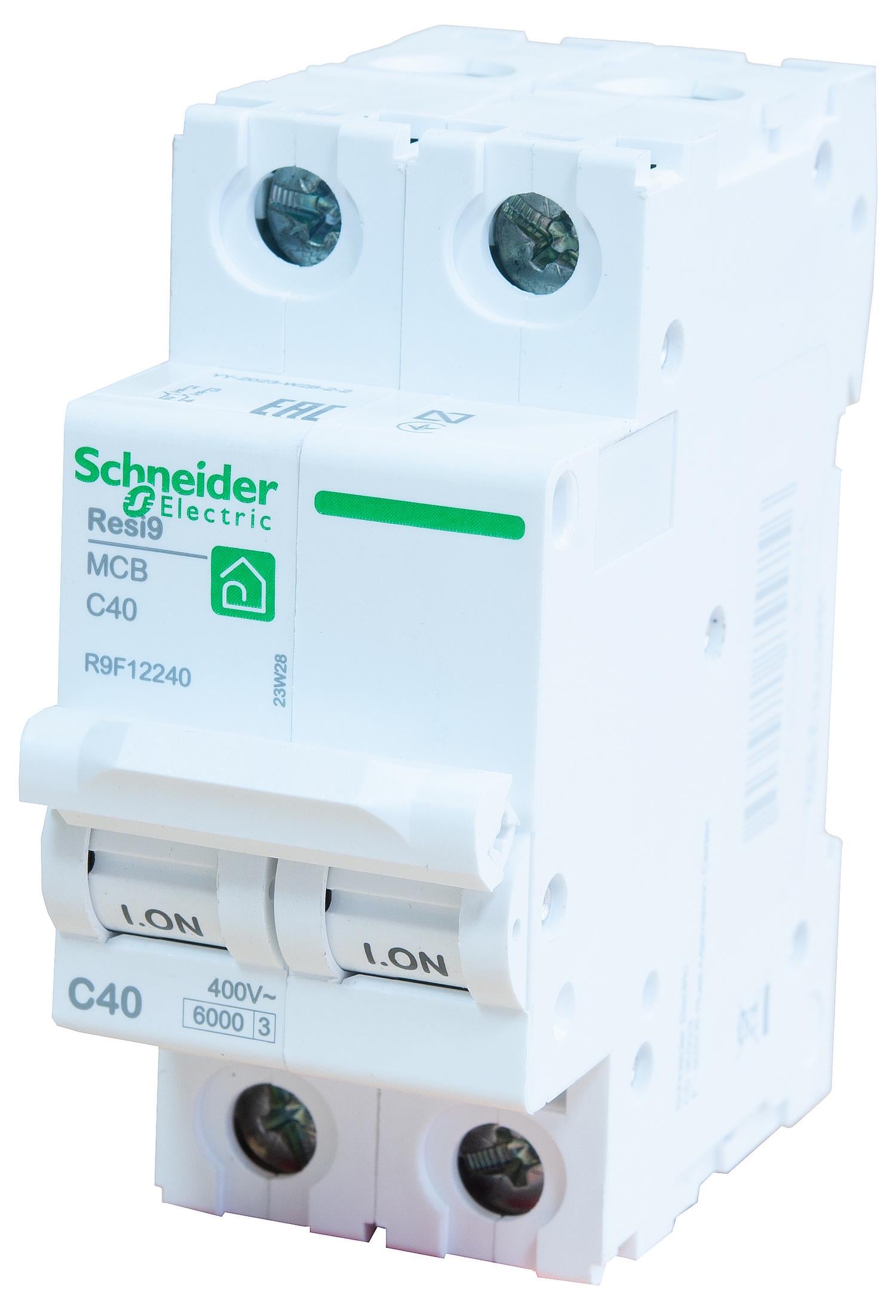 Автоматичний вимикач Schneider Electric Resi9 6kA 2P 40A C (R9F12240)