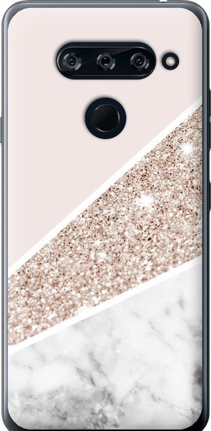 Чохол на LG V40 ThinQ Пастельний мармур (4342t-1577-42517)
