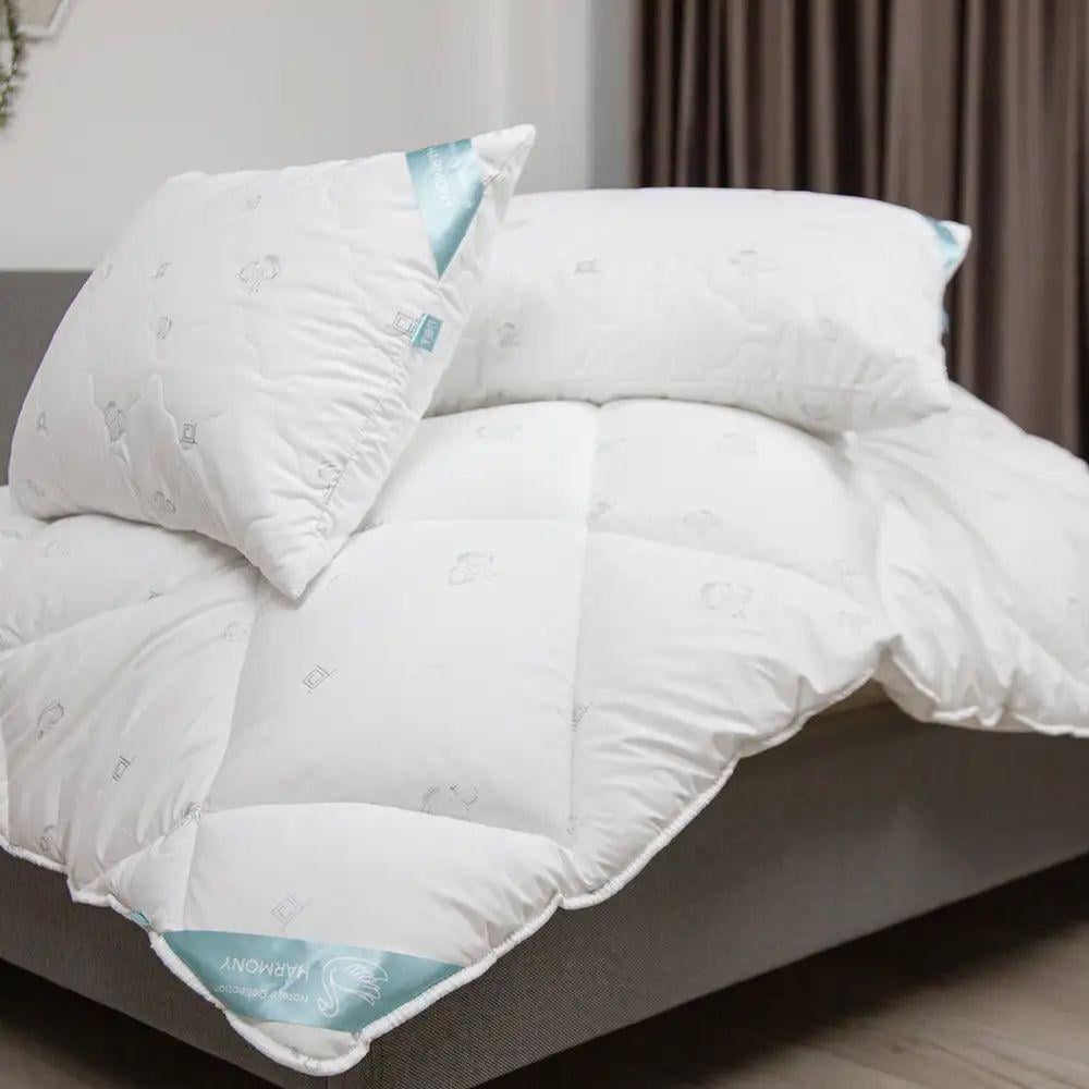 Ковдра всесезонна ТЕП Harmony гіпоалергенна 350 г/кв. полуторна з подушкою 50x70 см м Білий (12180150210)