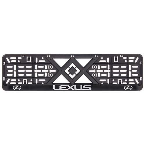 Рамка номерного знака Lexus пластиковая c хромированной надписью