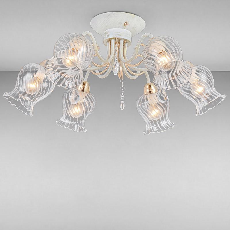 Люстра потолочная Light House ES-15960/6 на шесть ламп Белый