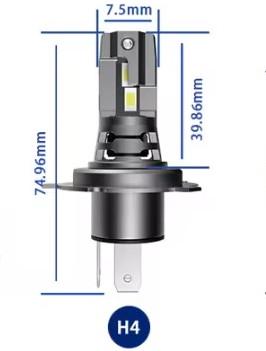Лампы светодиодные Boorin H4 6000K 35W 12V 2 шт. (23297067) - фото 2 Лампы светодиодные Boorin H4 6000K 35W 12V 2 шт. (23297067) - фото 2
