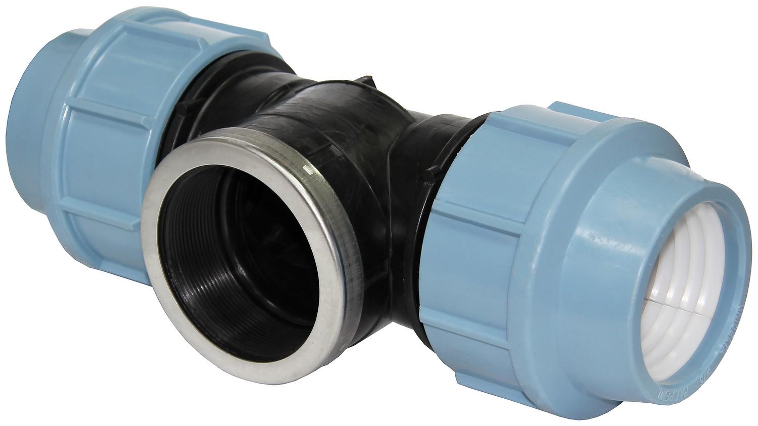 Тройник для полиэтиленовых труб Unidelta с внутренней резьбой ТЗ 75х3"х75 (UN3603)