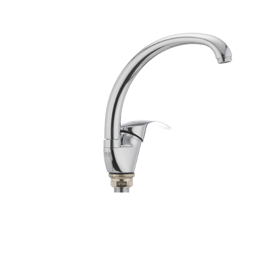 Смеситель для мойки Cron MARS-777 с высоким изливом однорычажный цинковый сплав Хром (b-CR0055) - фото 4 Смеситель для мойки Cron MARS-777 с высоким изливом однорычажный цинковый сплав Хром (b-CR0055) - фото 4