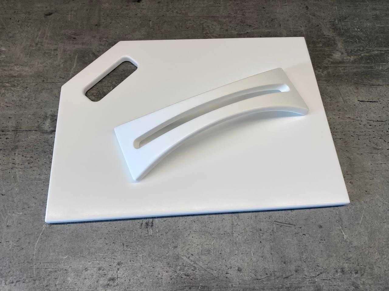 Доска кухонная White на подставке из искусственного акрилового камня 360x260 мм (23872824) - фото 3 Доска кухонная White на подставке из искусственного акрилового камня 360x260 мм (23872824) - фото 3