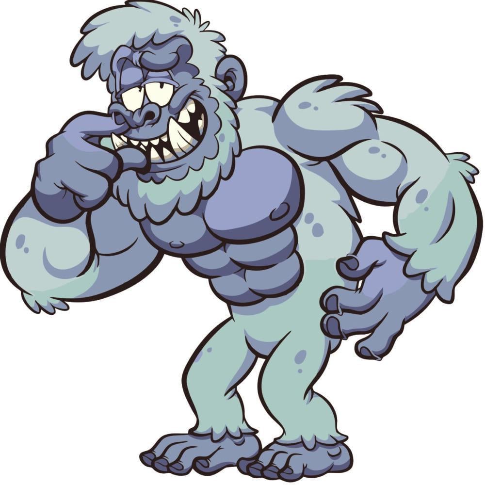 Картина по номерам Strateg Премиум Мускулистая обезьянка с лаком 30х30 см (ES053)