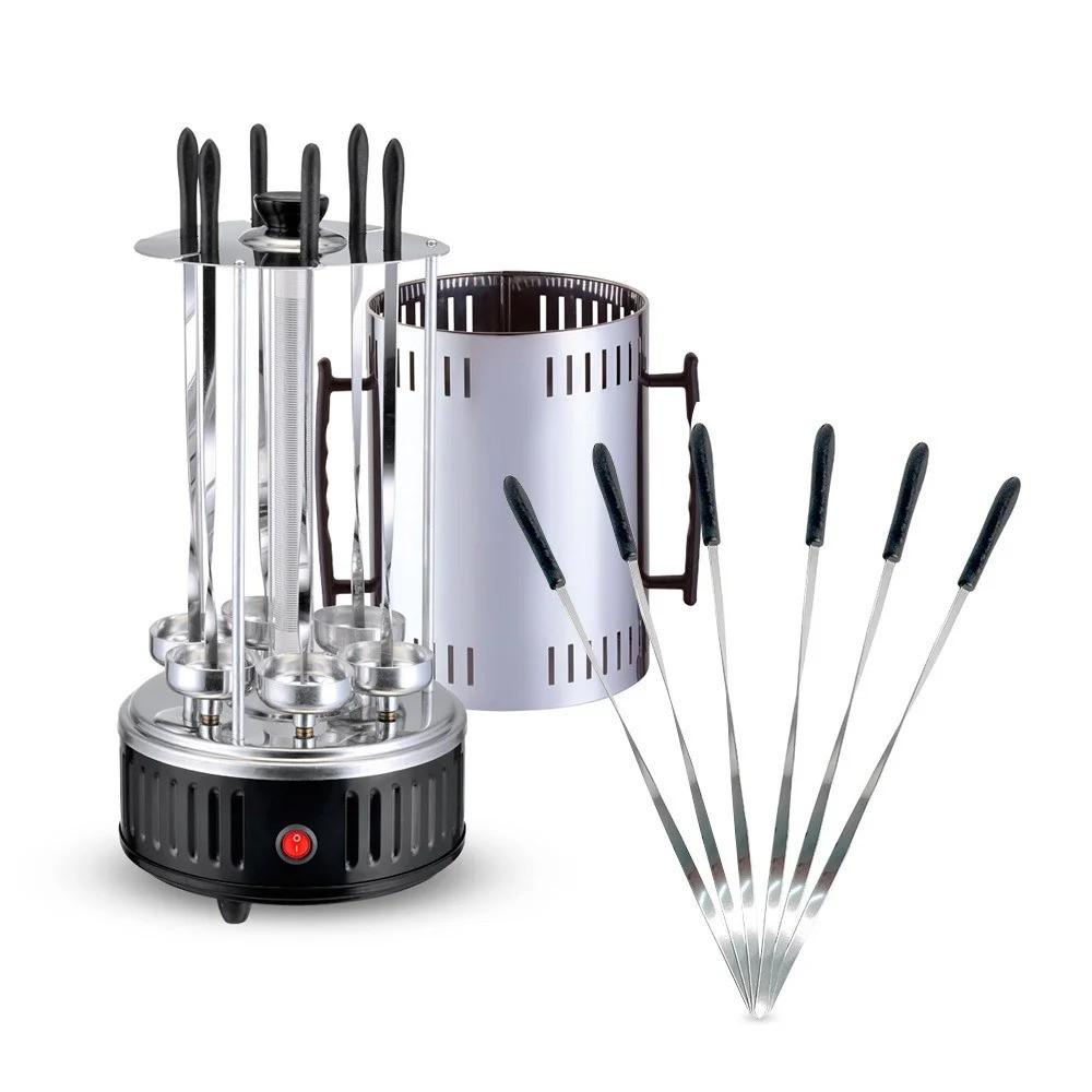 Электрошашлычница вертикальная Rainberg 6 шампуров 3200 Вт - фото 4 Электрошашлычница вертикальная Rainberg 6 шампуров 3200 Вт - фото 4