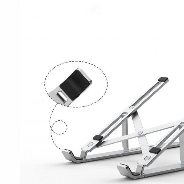 Підставка для ноутбука Wiwu S400 Laptop Stand Silver (66244) - фото 5 Підставка для ноутбука Wiwu S400 Laptop Stand Silver (66244) - фото 5