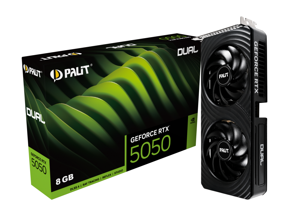 Видеокарта Palit RTX Dual 5050 GDDR6 8 Гб (NE65050019P1-GB2070D)