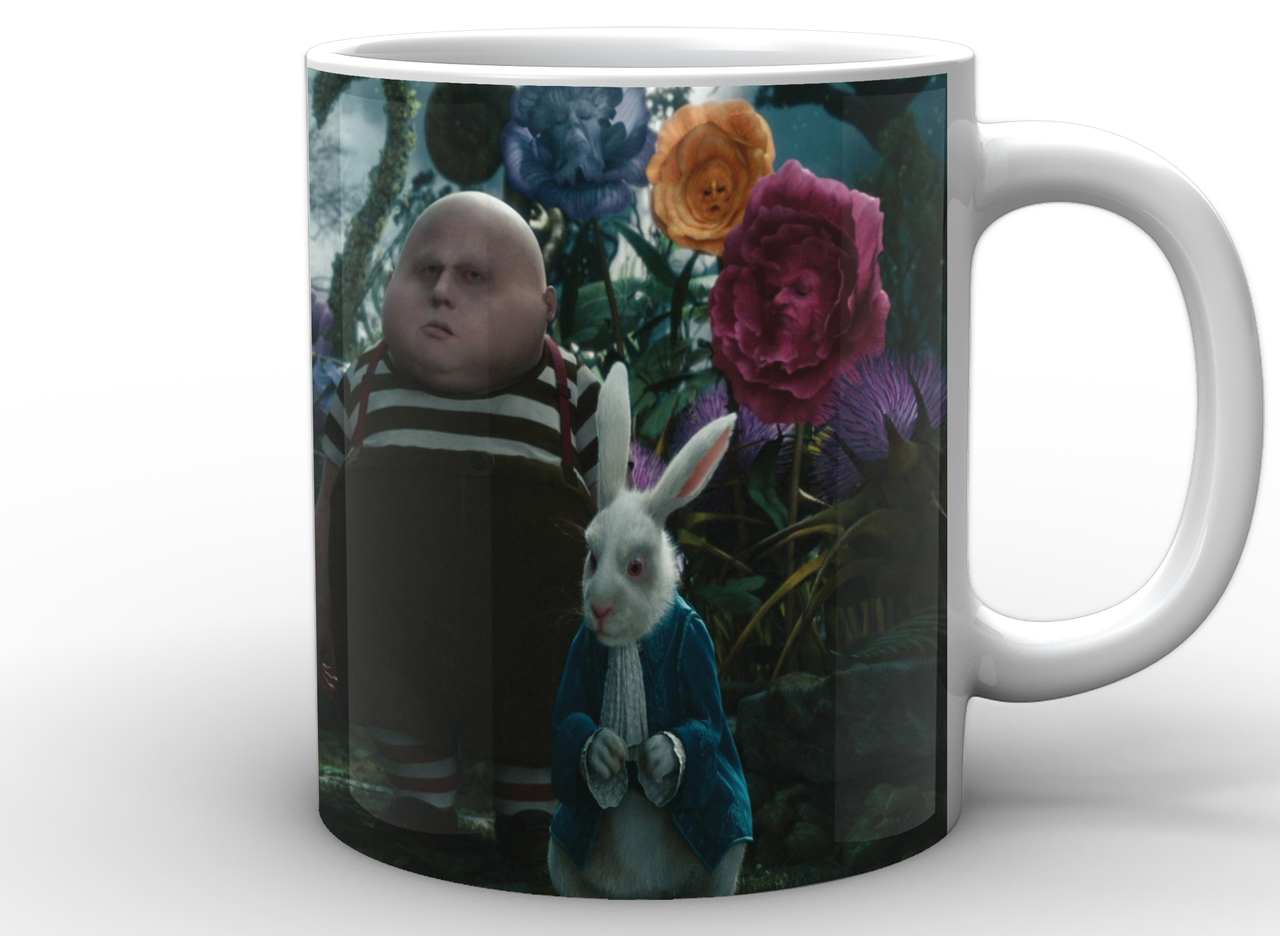 ᐉ Чашка Gee! Alice in Wonderland Алиса в стране чудес траляля и труляля  AW.02.006 Белый • Купить в Киеве, Украине • Лучшая цена в Эпицентр