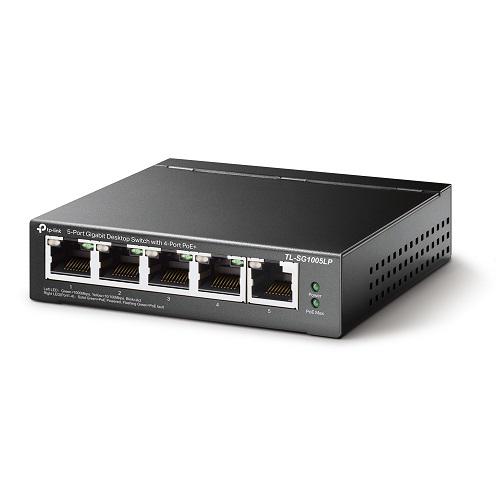 Коммутатор TP-Link TL-SG1005LP 5xGE/4xPoE 40W неуправляемый 250m (558260)