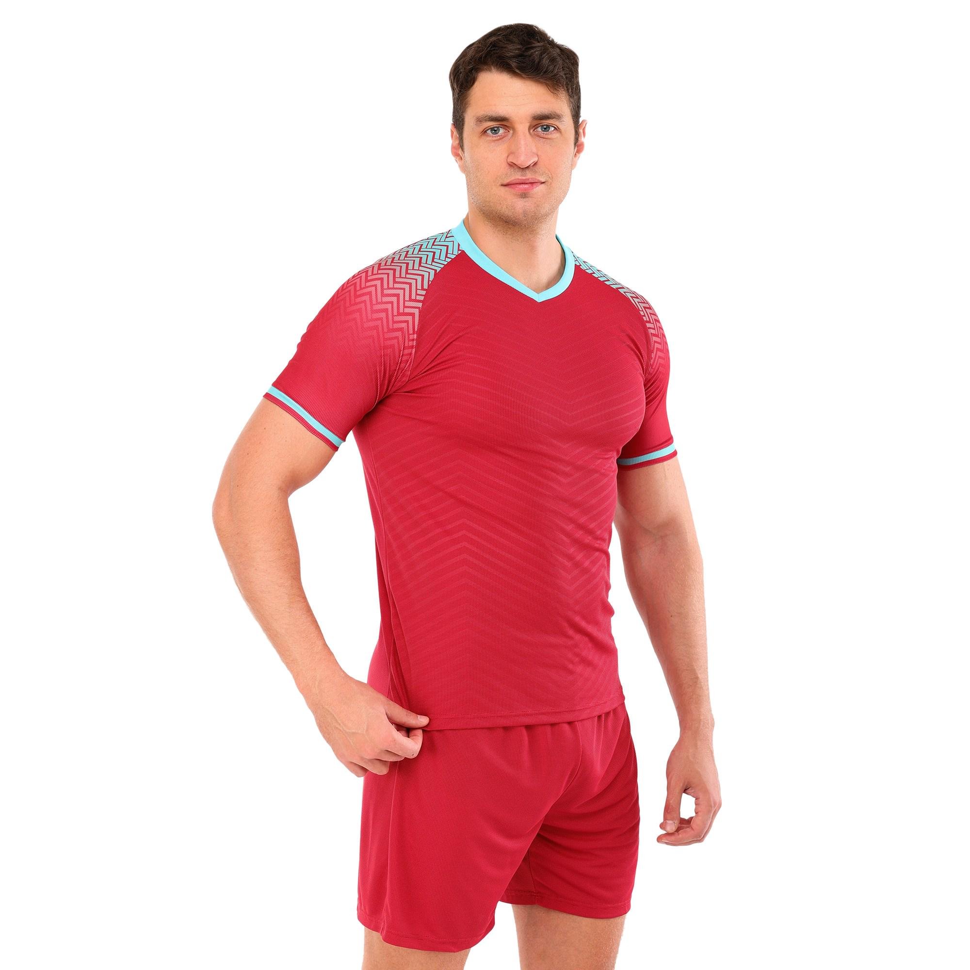 Форма футбольна комплект Lingo JG-6321 футболка/шорти поліестер XS Бордовий (JG-6321_Бордовый_XS)