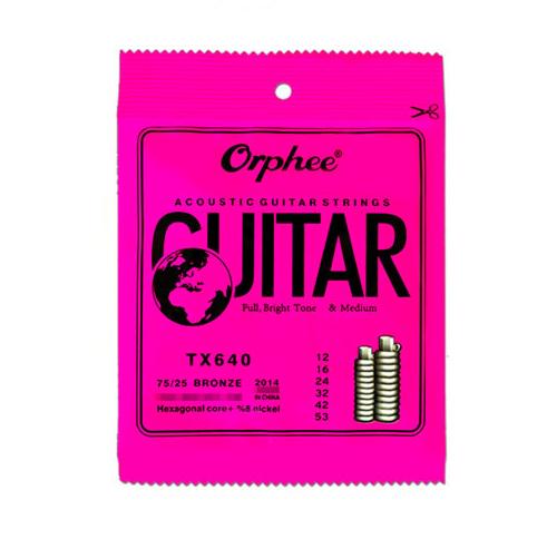 Набір струн для акустичної гітари Orphee TX640 12-53" 0,30-1,34 мм 6 шт. (536995) Набір струн для акустичної гітари Orphee TX640 12-53" 0,30-1,34 мм 6 шт. (536995)