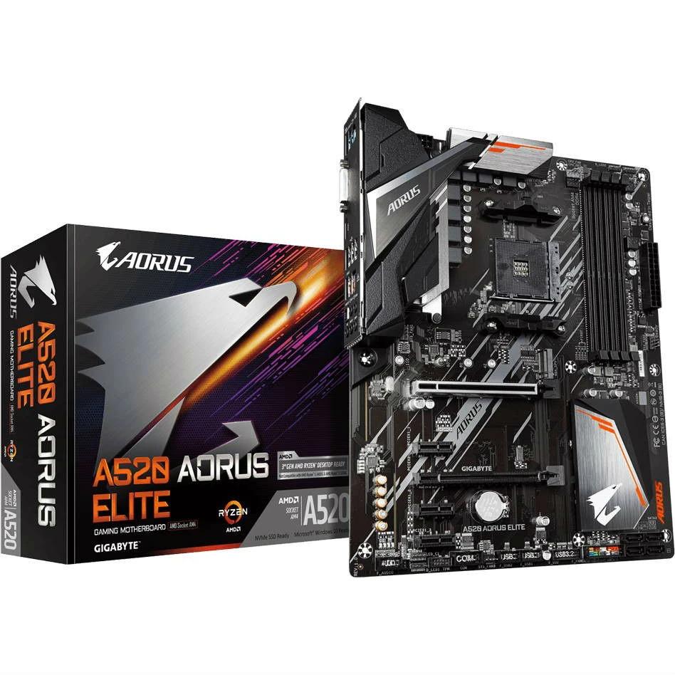 Материнская плата Gigabyte A520 Aorus Elite AM4/ATX/4хDDR4 DIMM (11401405) - фото 5