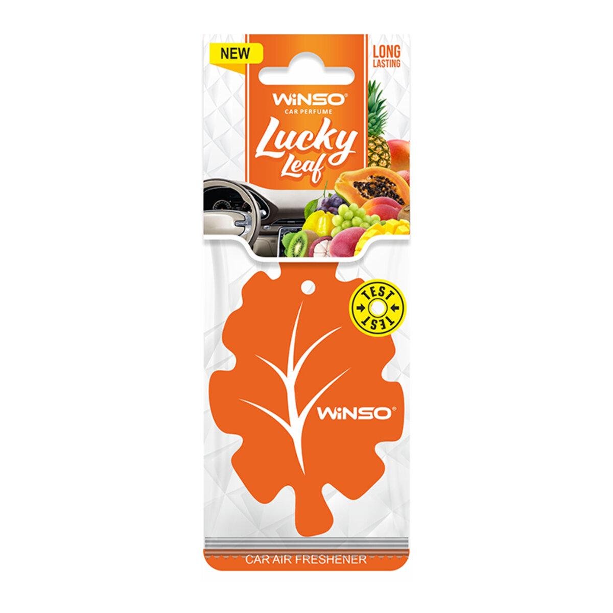 Освіжувач повітря Winso Lucky Leaf целюлозний ароматизатор Tutti Frutti (7096)