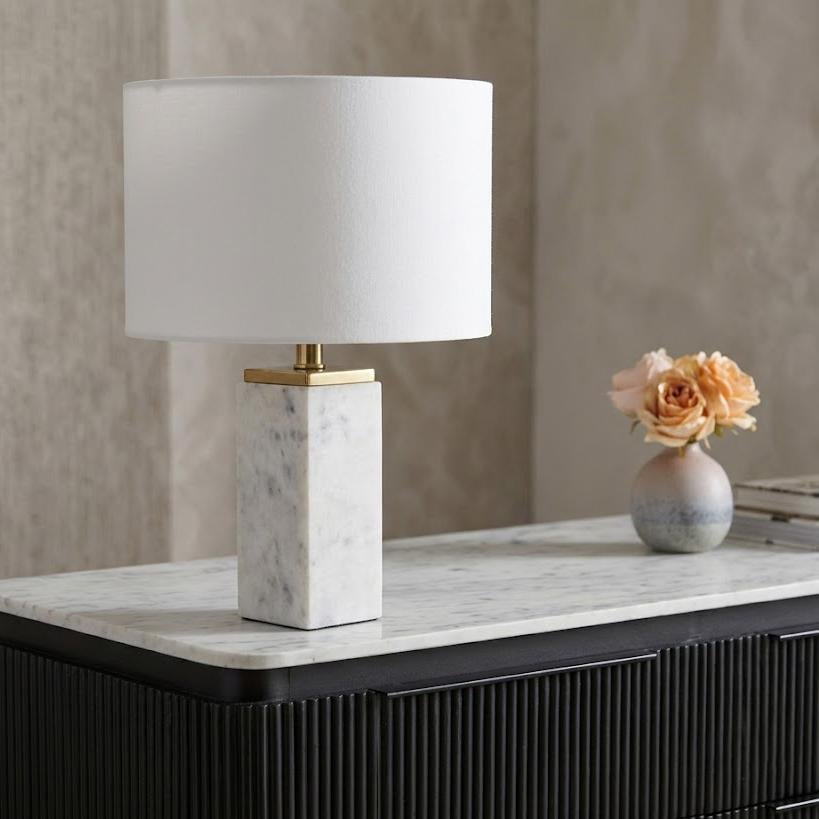 Лампа настольная Focus White marble (16070)