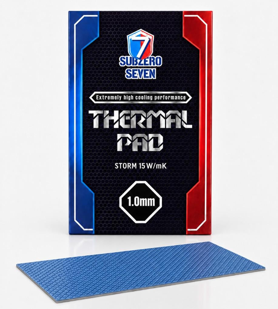Термопрокладка SubZero Seven Storm 15W/m·K 90x50x1 мм (3139336451)