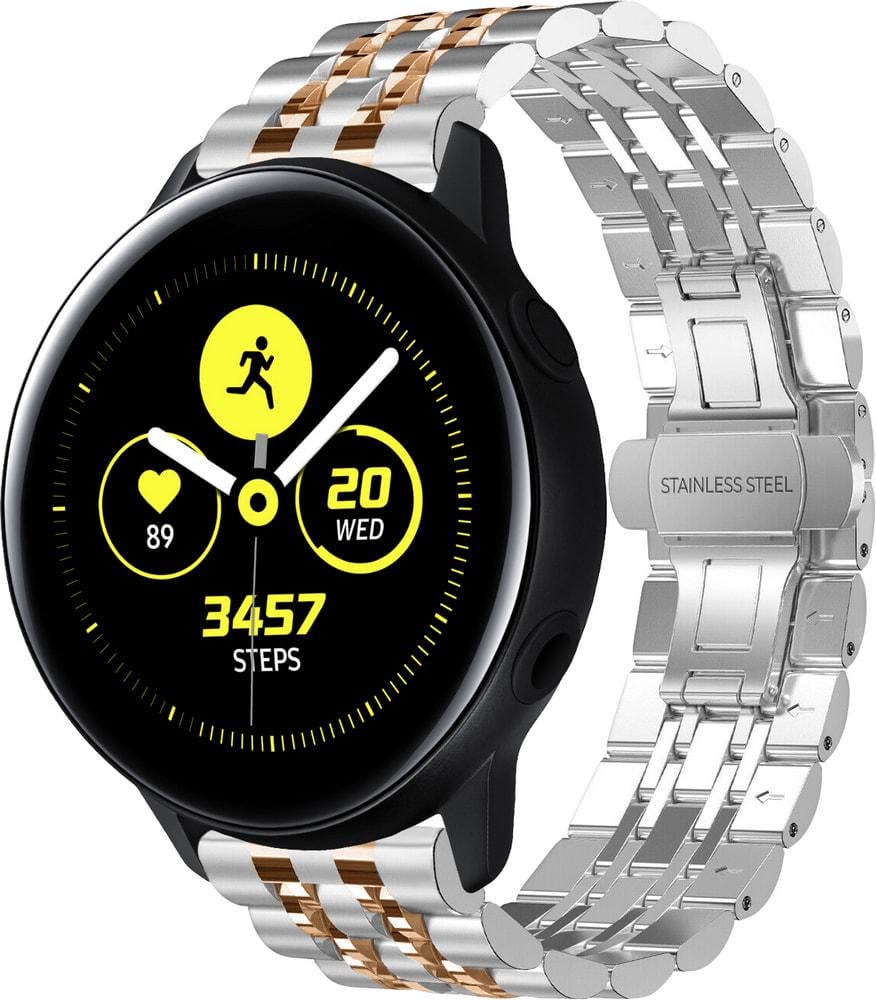 Браслет металевий Spinye Line для Galaxy Watch Active Silver Rose (29026-68)