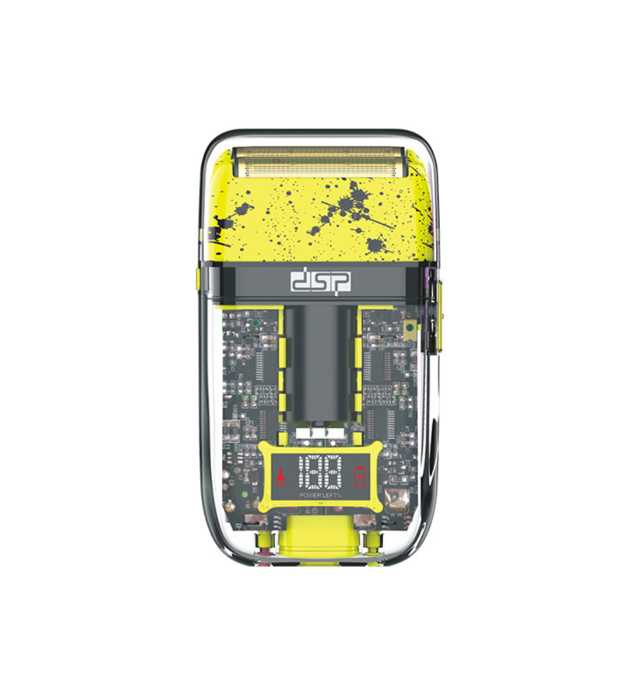 Электробритва аккумуляторная Шейвер для бритья DSP 60125 с LED дисплеем Желтый