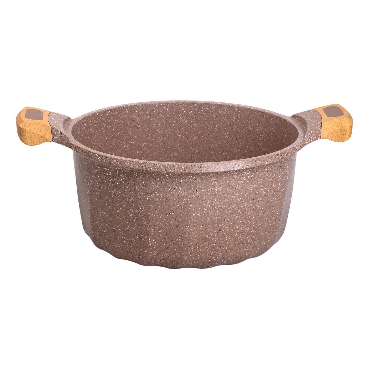 Кастрюля алюминиевая с антипригарным покрытием 11 л Ø 32 см - фото 2