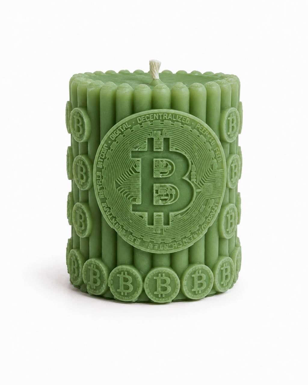 Аромасвеча M&D Candle Craft Bitcoin из натурального соевого воска аромат табак (00042)