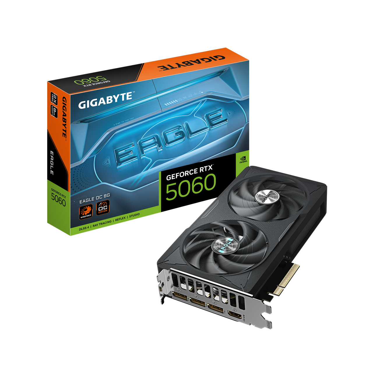 Відеокарта RTX 5060 8GB GDDR7 Eagle OC Gigabyte (GV-N5060EAGLE OC-8GD)