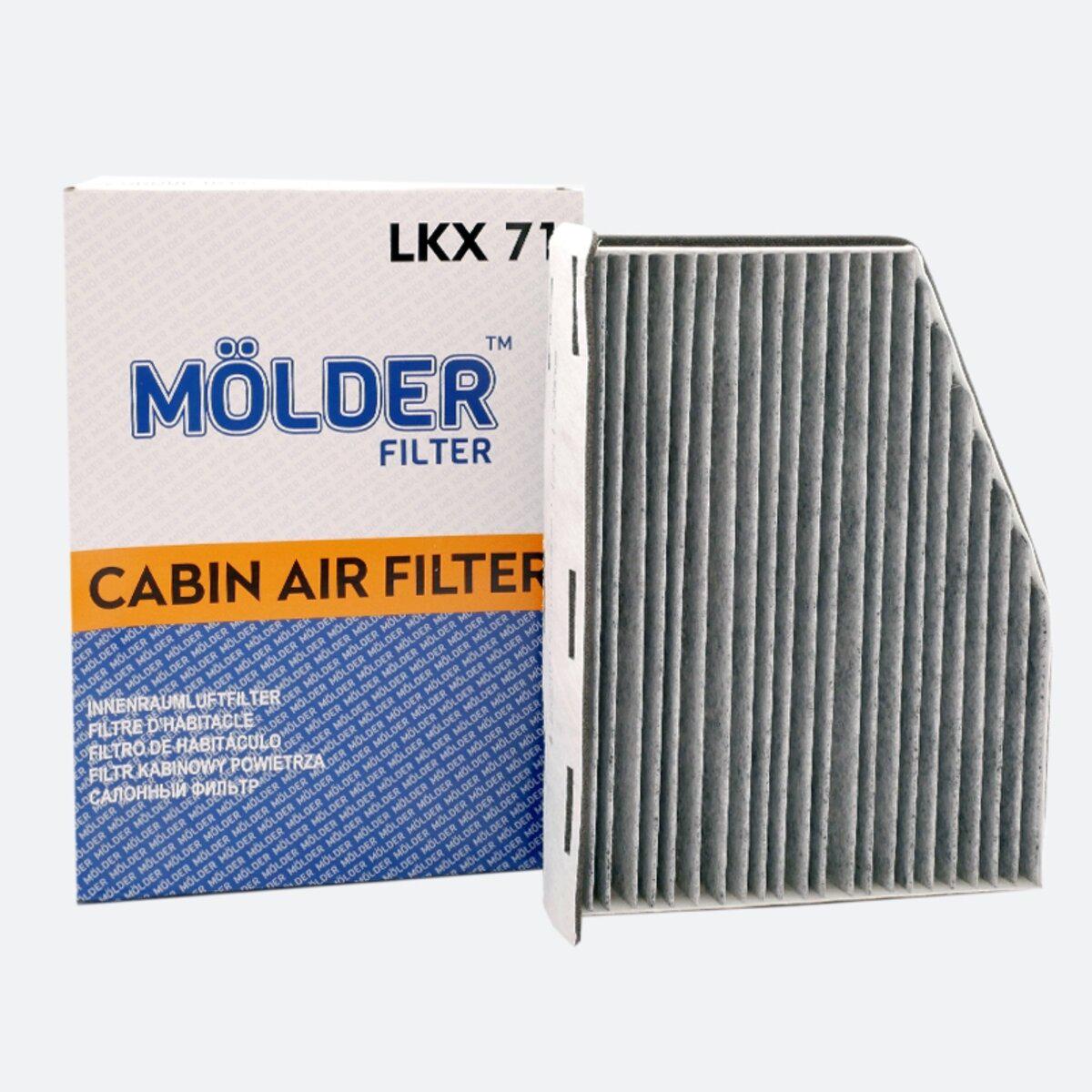 Фільтр салону Molder LKX 71 для автомобіля (20765168)