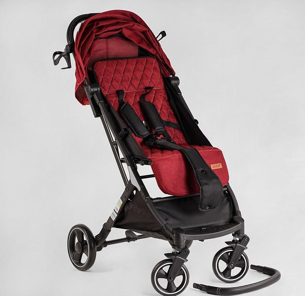 Коляска прогулянкова Joy Comfort L-52304 зі сталевою рамою/футкавером/підсклянником (23868021) - фото 5