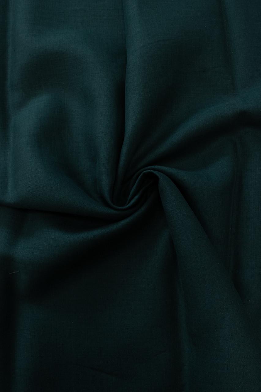 Ткань льняная рубашечная 00с6 135 г/м2 цвет 1330 Ponderosa Pine 19-5320 TCX 100% лен Зеленый (OBR840_1330)