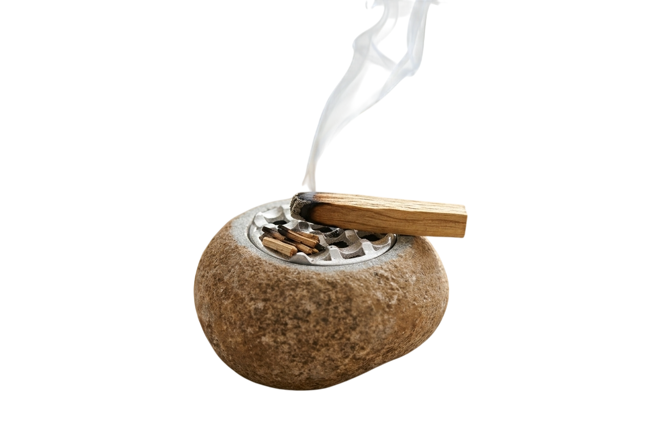 Подставка-алтарь для благовония и Пало-Санто из натурального камня (Palo Santo)
