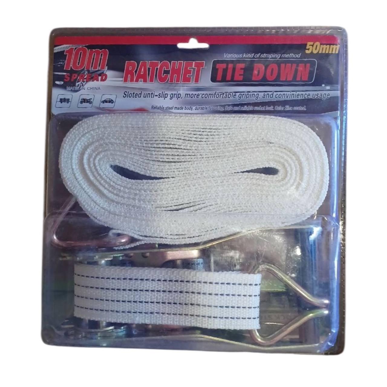 Автомобильный стяжной ремень с храповым механизмом антискользящая ручка 10 м (4fcd61b2)