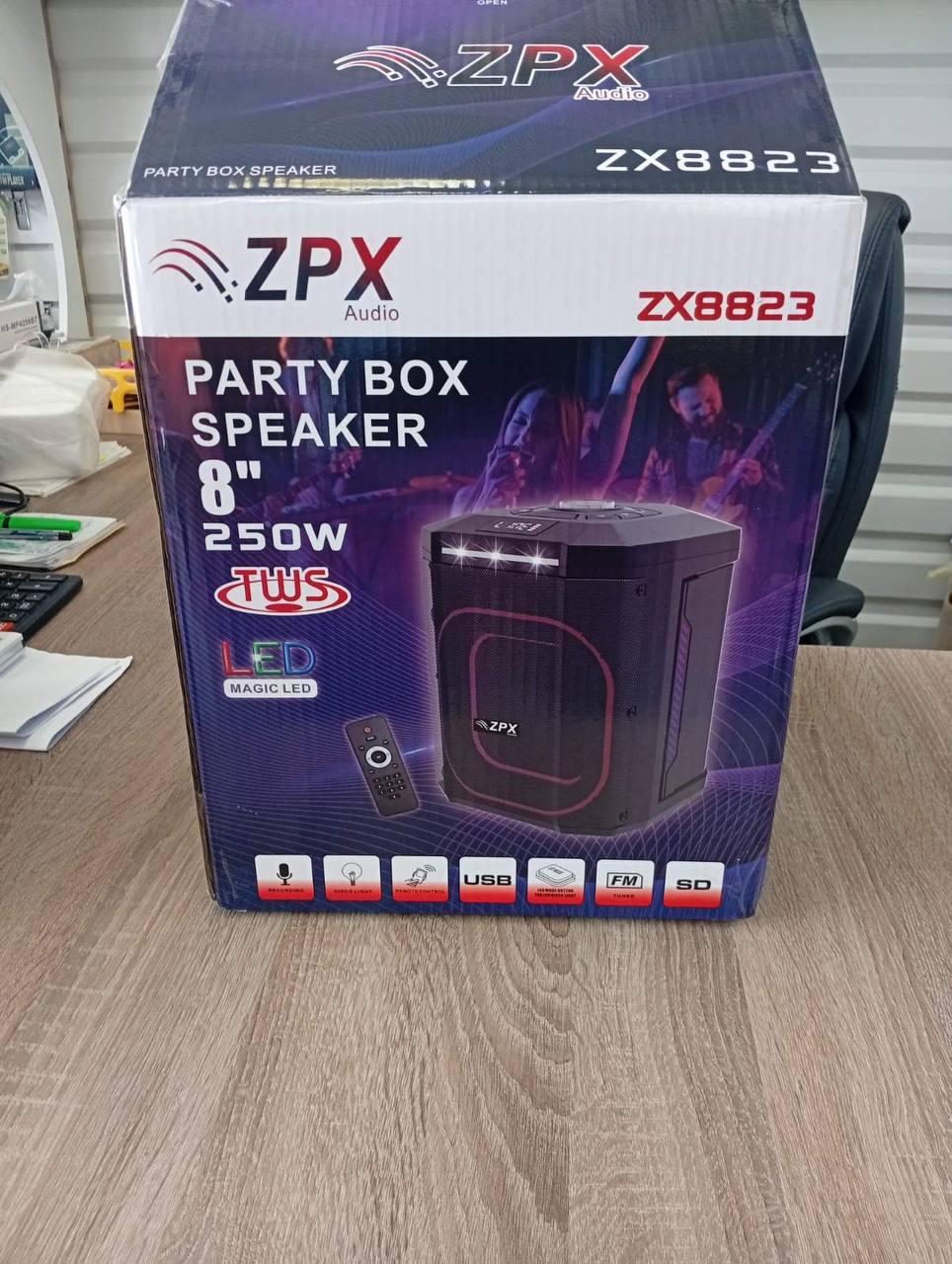 ポピニカ ダイラガー ⅩⅤ ᐉ Портативна колонка ZPX party сабвуфер з пультом 250W LED