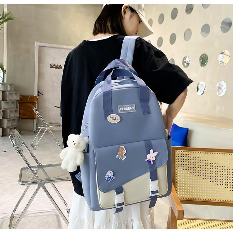 Школьный рюкзак унисекс 4в1 Голубой (CL-9492-1) - фото 3 Школьный рюкзак унисекс 4в1 Голубой (CL-9492-1) - фото 3