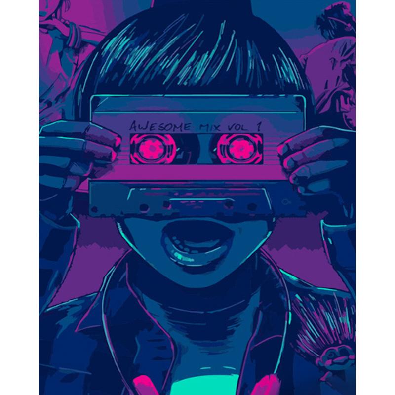 Картина за номерами Strateg Преміум Касета спогадів 40x50 см (GS654) Картина за номерами Strateg Преміум Касета спогадів 40x50 см (GS654)