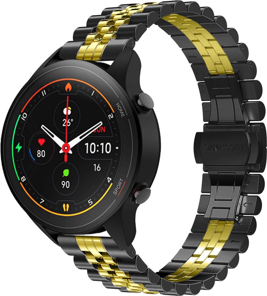 Браслет металлический Stech Line для Xiaomi Mi Watch Black Gold (29155-02)