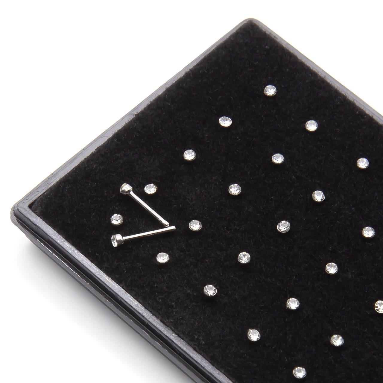 Серьга для пирсинга Прямая из медицинской стали 10 шт 9х0,6 мм Платина (ПС0906п01)