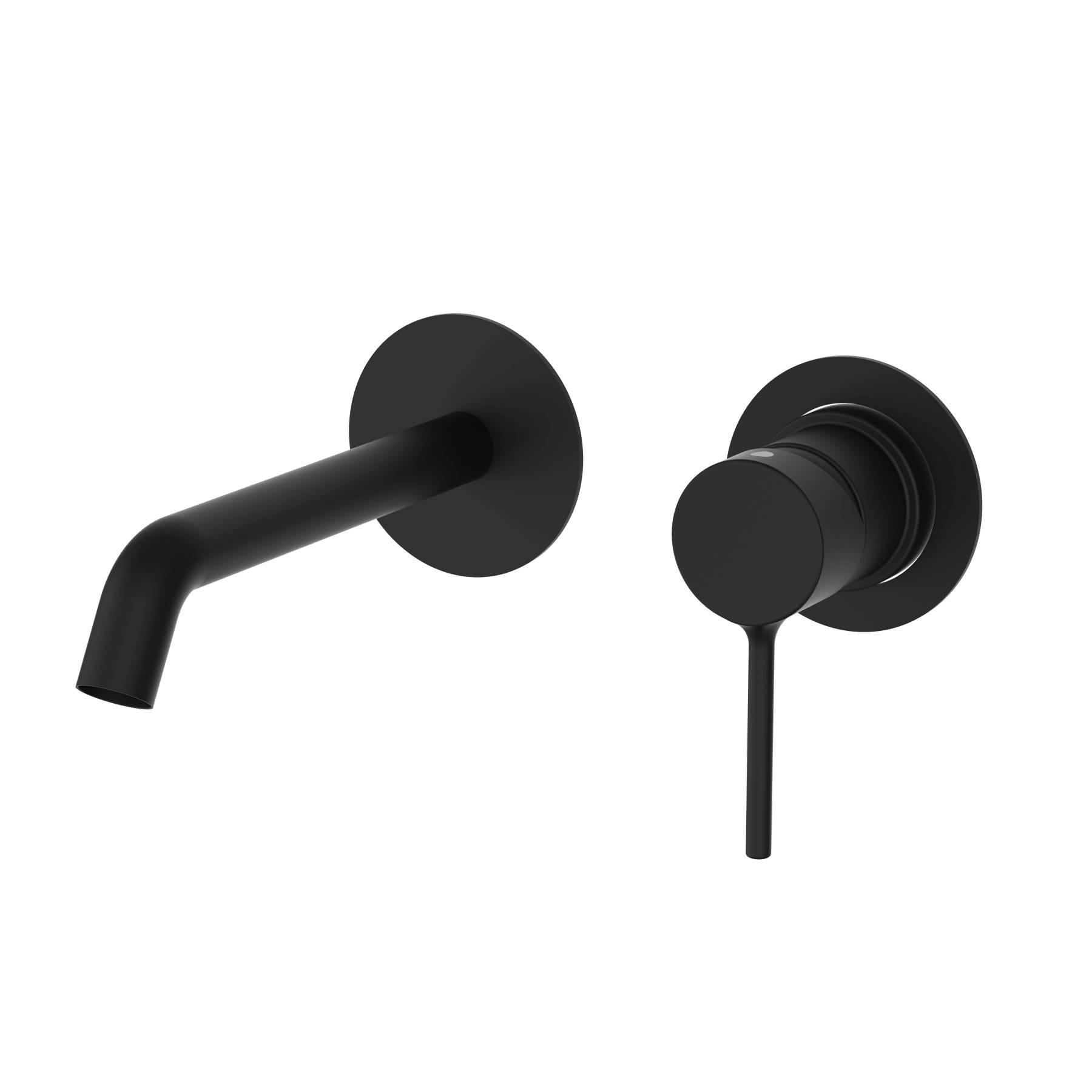 Смеситель для умывальника GRB Time 47535472 настенный однорычажный Черный (143020)