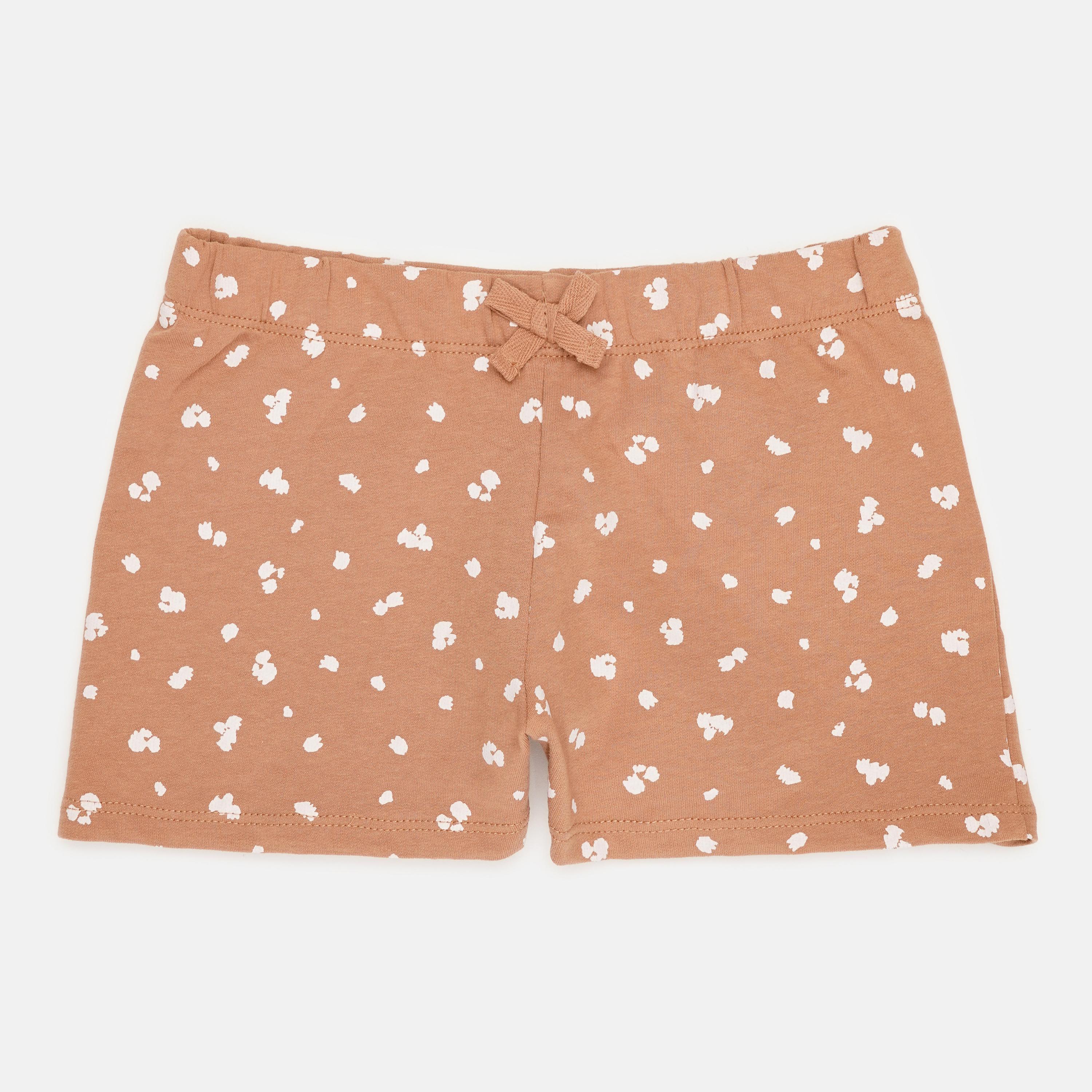 Шорти H&M Квіти 128 см Коричневий (Х171812910)