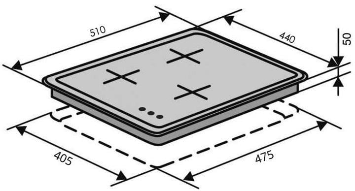 Газова поверхня Ventolux HG430-B3 S (WH) - фото 3 Газова поверхня Ventolux HG430-B3 S (WH) - фото 3