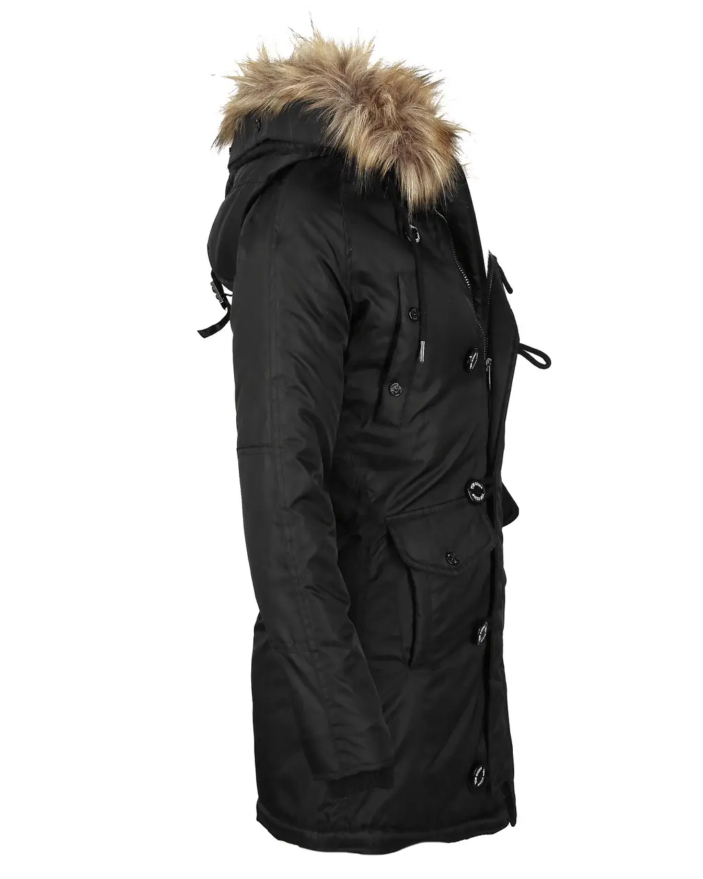 Парка Top Gun Miss Fitted Nylon N-3B Parka 2XL Black (TGJ1574B2XL) - фото 4