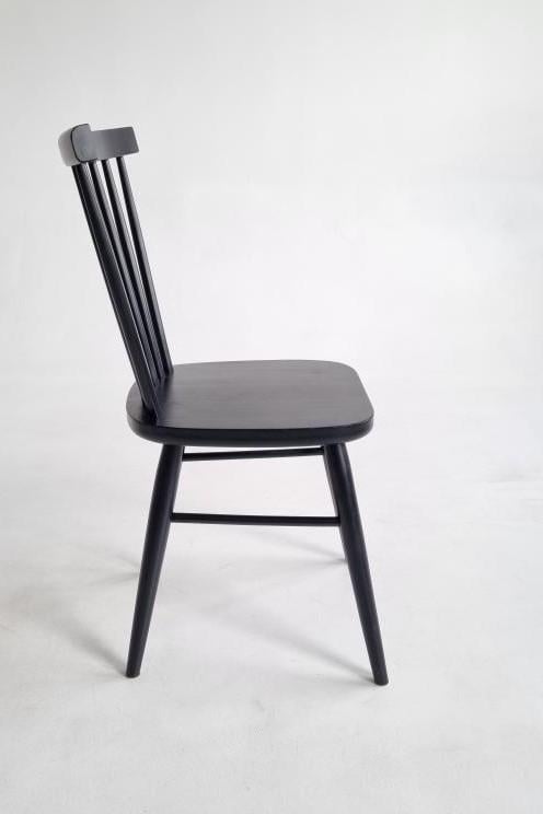 Стілець дерев'яний кухонний дерев'яний шовковистоматовий Чорний (003) - фото 2