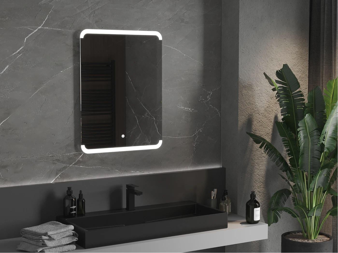 Зеркало Dim Dzerkal BIMO с LED-подсветкой и сенсорным управлением 70х120 см (11355)