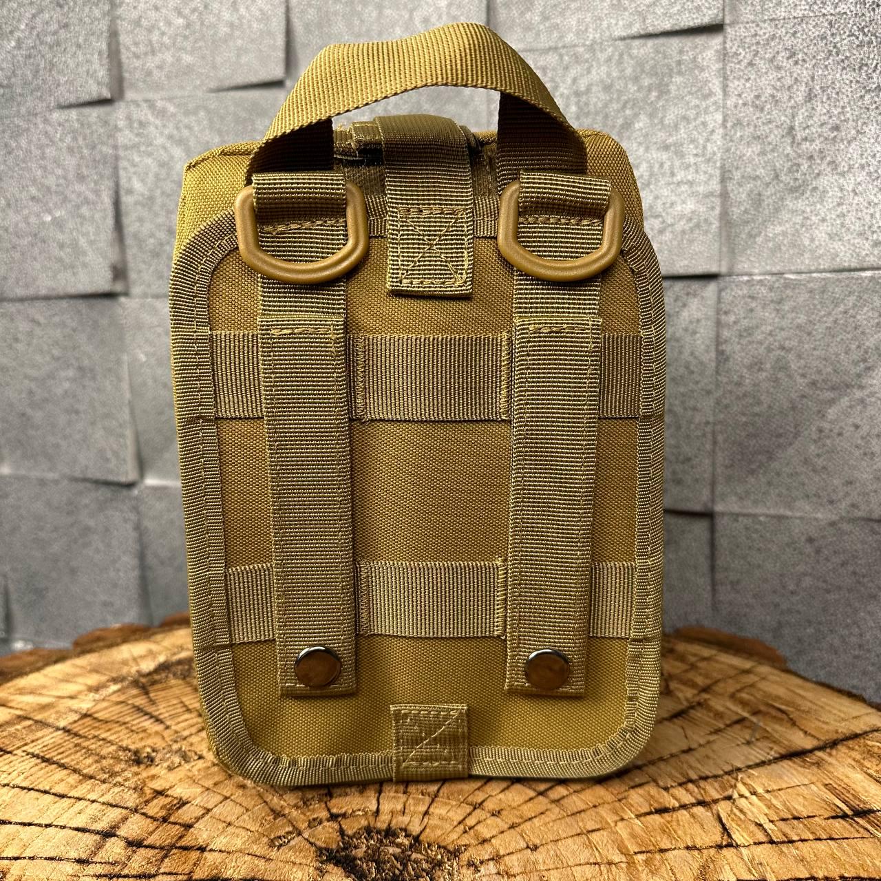 Подсумок для аптечки быстрого сброса стандарт НАТО Койот - фото 6 Подсумок для аптечки быстрого сброса стандарт НАТО Койот - фото 6