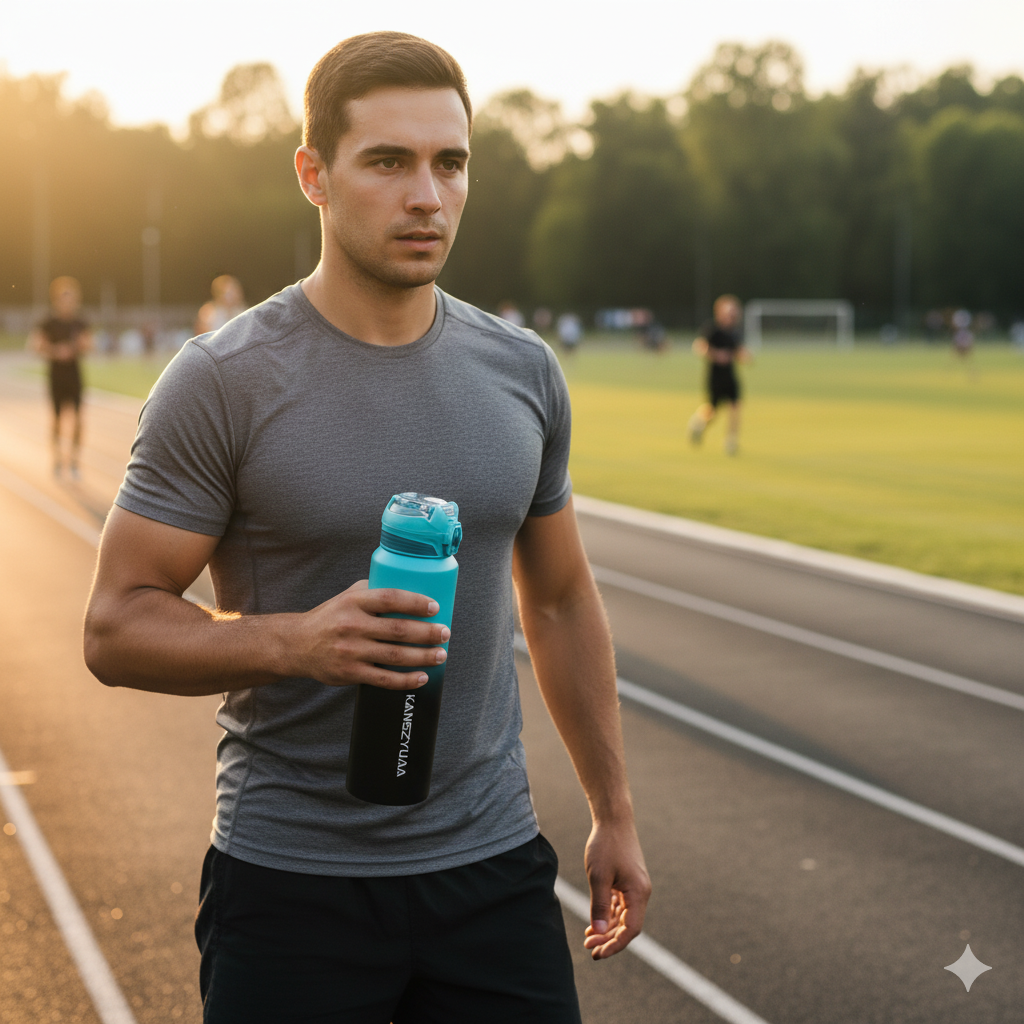 Термос из нержавеющей стали KANGZYUAN с двойной стенкой вакуумный 700 мл градиент Голубой (2456519731) - фото 13